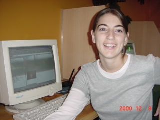 Robyn Leslie at the computer